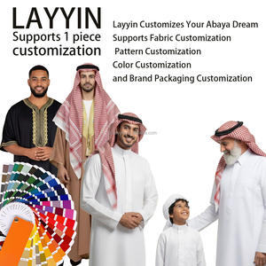 Abaya Aman à manches longues 1 pièce, Jubba Thobe, Kaftan pour hommes, <span class=keywords><strong>Djellaba</strong></span>, Robe de prière islamique, style Maroc, Arabie Saoudite, XXL, Polyester, Thawb - Product Image 6