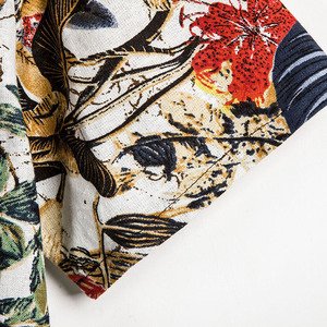 Camicie da <span class=keywords><strong>uomo</strong></span> all'ingrosso: Camicie hawaiane in cotone e <span class=keywords><strong>lino</strong></span> taglie forti, camicie vintage stampate casual da <span class=keywords><strong>uomo</strong></span>, stile smoking - Product Image 4