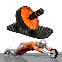 Roue abdominale double pour exercices abdominaux, salle de sport à domicile, bureau, roue abdominale