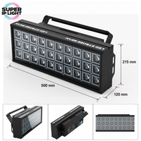 Projecteur LED Stroboscopique 400W à Faisceau Lumineux RGB et Blanc Chaud, Source de Lumière à Haute Intensité, Contrôle DMX512 RDM pour Scène/DJ/Discothèque