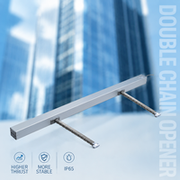 Ouvre-fenêtre électrique professionnel à double chaîne pour puits de lumière lourds, ouvre-fenêtre intelligent automatique à chaîne