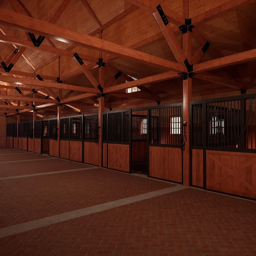 horse stable panels winter, steel horse equipment stable