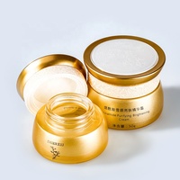 Lujo 40 60 110 130 ML 30 50 G Vacío Redondo Oro Cosmético Loción facial Crema Botella de vidrio Paquete de tarro Conjunto con bomba de loción