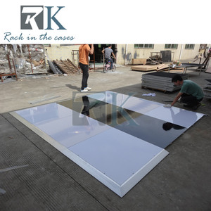 Event Portable Dance Floor Interlocking Dance Floor Panels with Aluminum Edges for Wedding Hotel Decor - Product Image 5