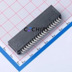 HED82LP03BK Gold Finger Connector Through hole Component (THT),P=1.27mm Connector EDGE SLOT 1.27mm 82P Through Hole - Product Image 2