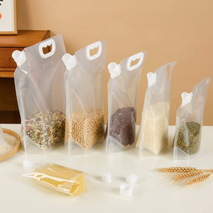 New product recycled custom drink liquid pouch beverage bag plastic drinks bag with spout