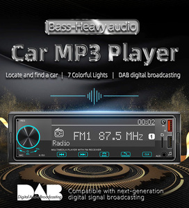 BQCC 1din 2.5D pantalla táctil REPRODUCTOR DE MP3 para coche Autoradio BT 12V en el tablero DAB FM receptor SD USB BT MP3 Radio asistente de voz AUX - Product Image 3