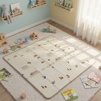 Tapis de jeu pour bébé en mousse IXPE, surface plane, sans bosses, s'adapte parfaitement au sol, coussin stable pour les activités quotidiennes des tout-petits en intérieur