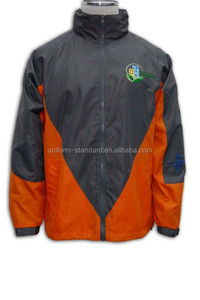 Nylon windbreaker chaqueta bordado de piel para hombres - Product Image 2