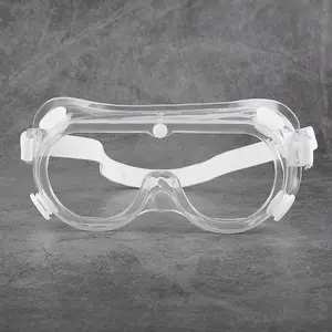 高级水晶透明飞溅冲击防雾安全眼镜实验室科学化学工作护目镜