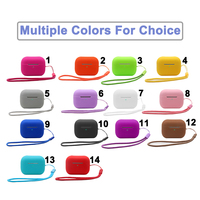 Coque en Silicone pour AirPods Pro 2ème Génération, Étui de Protection pour Écouteurs AirPods Pro 2 avec Boucle en Nylon (Sans Écouteurs)