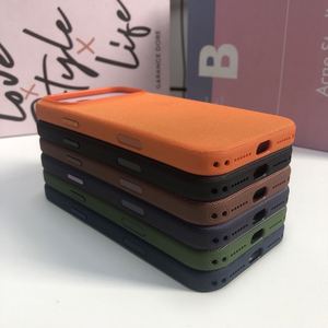 Étui de téléphone en tissu magnétique PU TechWoven avec bouton IA et trou pour cordon, coque antichoc pour <span class=keywords><strong>iPhone</strong></span> 17 16/15/14/ Pro Max - Product Image 5