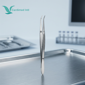 Barraquer 12 cm Instruments chirurgicaux manuels, Pince à suture ciliaire angulaire en acier inoxydable lisse, Certifié CE Classe I, Garantie 1 an - Product Image 2