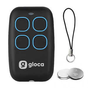 Télécommande d'ouverture de porte de garage Gloca Easy 433 MHz auto-apprenante 4 canaux en plastique au design minimaliste - Product Image 2