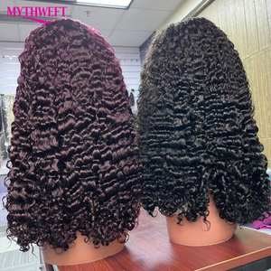 <span class=keywords><strong>Parrucca</strong></span> Frontale in Pizzo 13*6 con Capelli Umani Ricci Birmani Grezzi, Densità 200% 250%, Pizzo HD Trasparente, per Donne Nere - Product Image 5