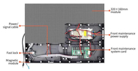 Panel de Video Wall Curvo a Todo Color para Publicidad en Interiores, Módulo LED GOB P2 P2.5