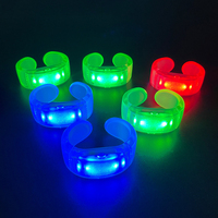 Pulsera de Silicona LED Recargable por USB C con Logotipo Personalizado, Control Remoto, Programable, Luz Intermitente, Decoración para Fiestas