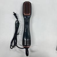 Peigne Lisseur Électrique Rotatif à 360° à Ions Négatifs à 3 Niveaux, Marque Privée, Brosse à Cheveux Mini Multifonctionnelle en Nylon pour Usage Domestique