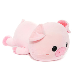 8519 Peluche Kawaii a Forma di Maiale con Occhi Grandi, Giocattoli Imbottiti per Bambini, Bambole Abbracciabili per Dormire, Peluche Pesante a Forma di Maiale - Product Image 2