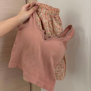 ชุดนอน2ชิ้นสำหรับผู้หญิงชุดนอนแขนกุดใส่สบายชุดเสื้อผ้าใส่ในฤดูร้อน - Product Image 1