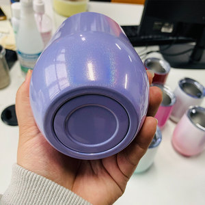 Tazza da viaggio isolata con vernice arcobaleno multicolore personalizzata da 12 once tazza per acqua sottovuoto a doppia parete - Product Image 2