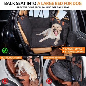 Housse de siège de voiture moderne de luxe pour animaux de compagnie imperméable aux rayures antidérapant respirant siège arrière de chien pour animal de compagnie voyage motif d'impression doux - Product Image 3