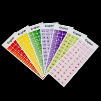 Noir/blanc/Transparent étanche allemand/espagnol/turc/hébreu/français/anglais/arabe impression clavier personnalisé autocollant pour ordinateur portable