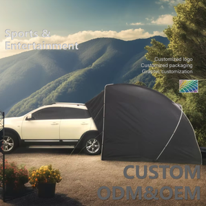Toldo de Aluminio para Automóvil Wind Valley, Toldo Portátil Semiautomático Resistente al Viento, Toldo de Lona para Exteriores, Protección Solar para Automóvil, Uso en <span class=keywords><strong>Garaje</strong></span> - Product Image 1