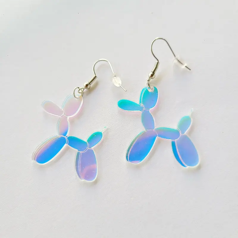 Pendientes acrílicos con forma de globo para mujer, aretes con diseños personalizados, gran oferta