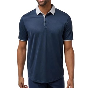 Nuevas Camisas de Algodón Azul Marino para Hombre, Antiarrugas, Manga Corta, Transpirables, Tallas Grandes, Precio al por Mayor, Súper Calidad - Product Image 1