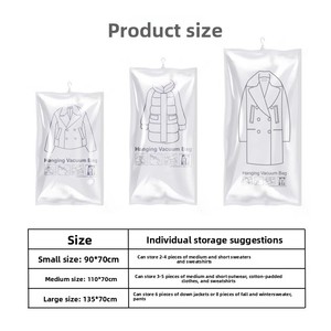 Bolsa de Almacenamiento <span class=keywords><strong>al</strong></span> Vacío de Alta Calidad <span class=keywords><strong>para</strong></span> <span class=keywords><strong>Ropa</strong></span>, Bolsa de Compresión <span class=keywords><strong>al</strong></span> Vacío con Gancho - Product Image 6