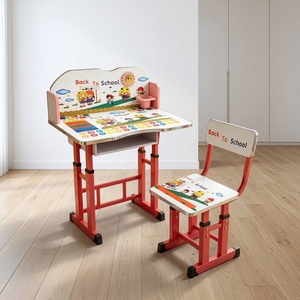 Set Tavolo e Sedie per <span class=keywords><strong>Bambini</strong></span> RHS-DC10 con Piano Bifacciale e Vano Portaoggetti, Scrivania per Attività <span class=keywords><strong>Bambini</strong></span>, Arredamento per Asilo Nido - Product Image 3