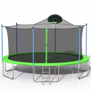 Chất Lượng Cao Lớn Trampoline Với Bao Vây Net Mạnh Mẽ Nặng Sân Sau Cho Trẻ Em Và Người Lớn An Toàn Nhảy Ngoài Trời Trampoline Công Viên - Product Image 2