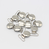 Clip de Bretelle Métallique Classique en Nickel Plaqué Couleur Personnalisée, Forme Cœur Plat ou Rond, pour Vêtements et Habillement