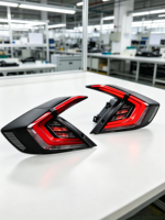Luz Trasera LED de Alta Luminosidad de 12V, Modificada en Rojo Ahumado, para Honda Civic FK Sedán 10ª Generación 2016 2018