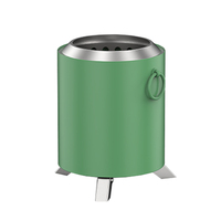 Brasero de table portable sans fumée en acier au carbone et acier inoxydable 304, multifonctionnel pour camping extérieur, bois de chauffage et S'mores