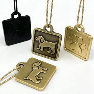 Plaque d'identification pour chien en alliage de zinc moulé sous pression, émail, acier inoxydable vierge, pour sublimation, avec code QR, gravure laser DIY - Product Image 1