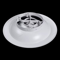 Diffuseur rond détachable en alliage d'aluminium pour système de ventilation HVAC