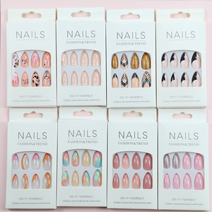 Couverture Complète Ongles Artificiels Pas Cher Nouveau Ovale Stiletto Gel Nail Tip Beauté Conçu Appuyez sur les Ongles en Vrac pour les Femmes - Product Image 5