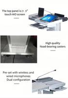 Logo personnalisé Podium intelligent à écran tactile de 21.5 pouces avec système audio intégré Équipement éducatif pour les conférences