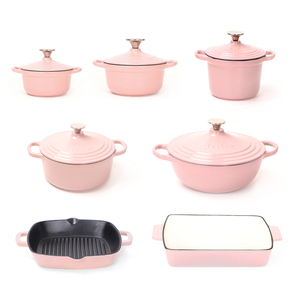 Phong cách Mỹ nấu ăn gang <span class=keywords><strong>Cookware</strong></span> Set thân thiện với môi mooccan thiết kế cho nhà bếp sử dụng - Product Image 5