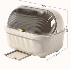 OWNSWING porte-bol grand bol à poussière avec couvercle boîte de rangement pour baguettes en plastique porte-égouttoir à vaisselle de type ménage - Product Image 6