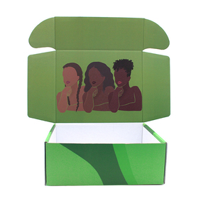 Caja <span class=keywords><strong>de</strong></span> envío <span class=keywords><strong>de</strong></span> correo <span class=keywords><strong>de</strong></span> cartón corrugado verde impreso con logotipo personalizado para calcetines <span class=keywords><strong>de</strong></span> piel con caja <span class=keywords><strong>de</strong></span> manipulación en relieve tipo carpeta - Product Image 4