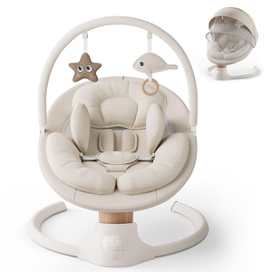 360° Rotation Hot Wholesale Factory in Stock 5 in 1 Baby Rocking Chair Baby Swings Infant Portable Folding Baby Rocking <b>Bed</b> - Product Image 2