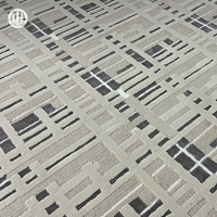 Tapis personnalisé à motifs bleus, tissé à la main, écologique, en laine de Nouvelle-Zélande/soie botanique/soie de bambou, moderne, pour salon