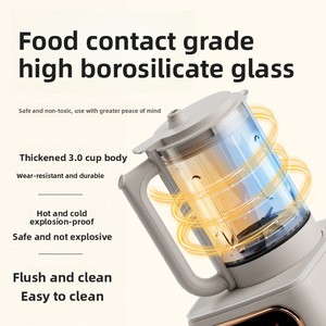 Nueva Licuadora Automática Silenciosa de Alta Velocidad con Recipiente de Vidrio, Limpieza Automática, Sin Cocción, Sin Filtrado, Multifuncional para <span class=keywords><strong>Leche</strong></span> - Product Image 2