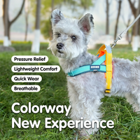 Harnais pour chien personnalisé, nouveau modèle, anti-traction, en nylon, réfléchissant, anti-étranglement, anti-explosion, sangle de poitrine, protection du cou