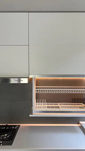 Meuble de cuisine de luxe en bois massif de style moderne personnalisé avec rangement à tiroirs pour sublimer l'esthétique de la cuisine - Product Image 2