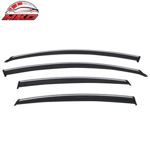 Viseras para ventanas de policarbonato con moldura cromada para Nissan Altima 13-18, juego de 4 piezas - Product Image 3