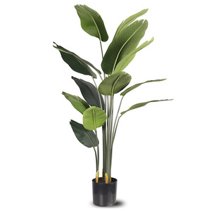 Árbol de Plátano Artificial de Diferentes Tamaños, Plantas de Palma Tropicales, Plantas Decorativas en Maceta para Interiores y Exteriores del Hogar - Product Image 2